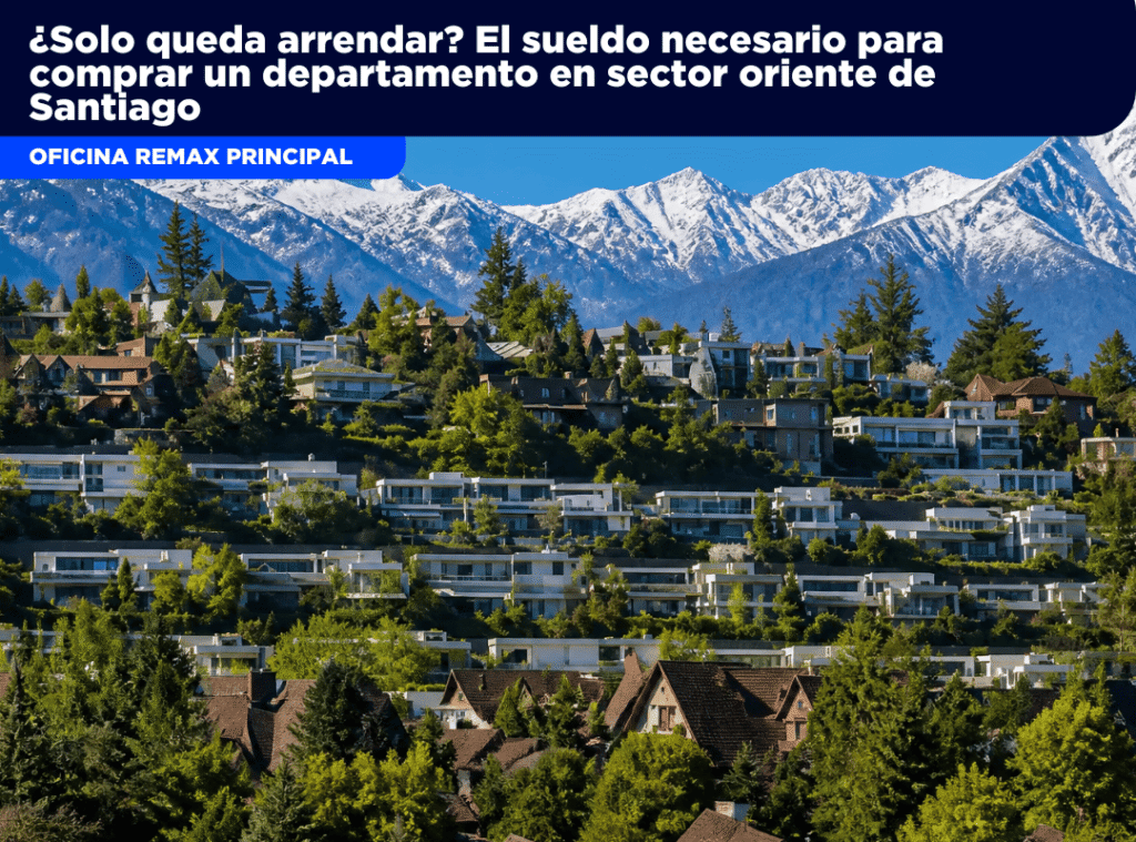 Departamentos residenciales en el sector oriente de Santiago para arriendo en 2026